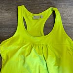 Athleta  Tinker Green Racerback Tank Top Drawstring Hem Built in Sports Bra XL Photo 1