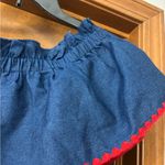 Free The Roses New Off the Shoulder Chambray
Embroidered Dress Sz M Photo 4