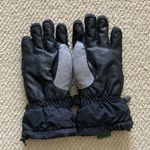 L.L.Bean Heavy Duty Fleece Lined Insulated Winter Gloves Size Medium Black EUC Photo 3