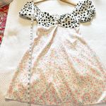 Miss Selfridge twist front mini dress in mix spot floral print size 6 NWT Photo 5