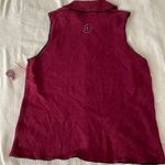 Classic Elements NWOT Vintage  Burgundy Embroidered Floral Beaded Sleeveless Cardigan Vest, size S Photo 5