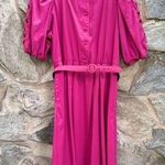 Handmade Vintage Fuschia Pink Cotton Dress Photo 0