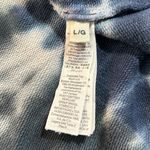 Tory Burch Sports Hoodie Tie Dye French Terry Sweatshirt Cotton Large Navy Blue Photo 9