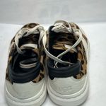 UGG  ALAMEDA LEATHER/ANIMAL PRINT SNEAKER SZ 5 PREOWNED EXCELLENT CONDITION Photo 5