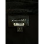 Line and Dot  Lou Faux Leather Mini Shirt Dress Black Womens Size Small Photo 8