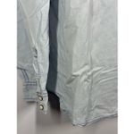 Mossimo Supply Co B6 vintage Mossimo light wash boyfriend fit denim pearl snap long sleeve Women s Photo 7