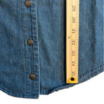 Orvis  denim long sleeved button up shirt dress, EUC size S Photo 5