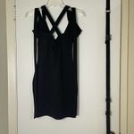 Missguided NEW  strappy black bodycon mini dress size US 2 XS Photo 3