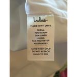 Lulus NWT Mini Skirt White Size Medium Photo 4