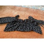 Princess Polly  Camina Floral Long Sleeve Crop Top in Black & White Size S Photo 8