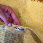 Wild Honey Yellow Crop Top Photo 3