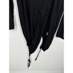 Lauren Moshi Beverly Hills Black Horse Boho Button Front Hoodie Shirt Small Photo 3