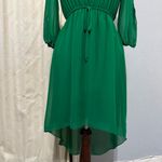 Enfocus Studio Women Green Boat Neck Long Puffy Sleeves High Photo 3