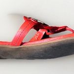 Tory Burch  Miller Sandals Tory Red Gold Plated‎ Logo Size 7  Resort Beach Photo 8