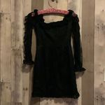 Lovers + Friends  Black Lace Long Sleeve Dress XS Photo 4