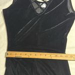 Spirit  Halloween small pull on black velvet sleeveless romper wide flare legs Photo 4