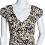 Marc New York Dress Womens 4 Purple Cream Baroque Pattern Sheath Career Party Photo 3