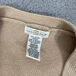 VTG Yarnworks Cardigan Women M Tan Cable Knit Gold Button Preppy Sweater Size M Photo 3
