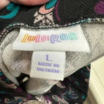 LuLaRoe  Black Teal Purple Feather Southwestern Print Pencil Skirt Size Large L Photo 3