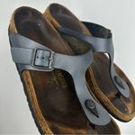 Birkenstock Gizeh Ice Pearl Onyx Thong Sandals Size 42 Photo 5