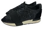 Balenciaga Raffia Runners In Black Woven Leather Sneakers Size 37 US Size 7 Photo 10