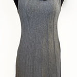 Rebecca Taylor Sweater Dress Women's Size M Gray Sleeveless Sheath Wool Blend Photo 0
