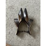 White House | Black Market WHITE HOUSE BLACK MARKET Gwen Mule Heeled Women's Size US 7.5 Gunmetal Photo 7