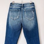 Kancan Dark Wash Straight Leg Crop Distressed Jean Size 11/29 Blue Photo 5