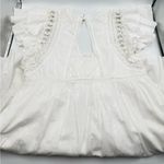 Anthropologie ruffle mini dress with lace Photo 6