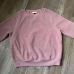 Universal Threads Teddy Sweater Crewneck Sweatshirt Fuzzy Warm Size M Purple Mauve Lavender S Photo 1