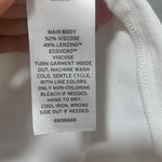 Nordstrom  Double V-Neck Top in Ivory Cloud - Size Large Photo 2