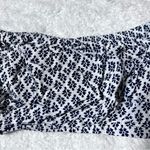 Forever 21  White and Navy Blue Floral Bandeau Top Photo 1