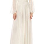 AMUR NEW Robbie Plunging Wide Leg Jumpsuit Size 8 Photo 0