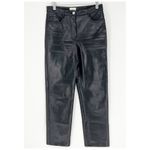 Aritzia  Wilfred Melina Faux‎ Leather Straight Leg Pants 0 Black Photo 1