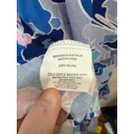 LABEL OF LOVE Blue Pink Floral Bell Sleeve Coverup Mini Dress Size S Retro Boho Photo 2