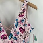 The Bikini Lab Swimsuit Size Large Reversible One Piece Floral Solid Beach NWT Photo 9