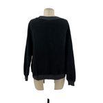 Wildfox Monday Mourning Sweatshirt Pullover Top Fleece Black Gray Size XS Photo 7