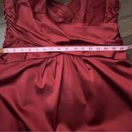 Jones New York  Backless Burgundy Formal Party Bridesmaid Sleeveless Dress petite Photo 12
