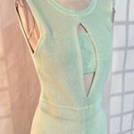 Rehab minty green knit sleeveless bandeau wide leg jumpsuit Photo 2