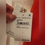 Good American Sculpt Lace Up Back Red One Piece Swimsuit Women’s Size 7/ 4XL Photo 4