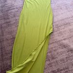 Vibrant Strapless Lime Dress Green Size L Photo 3