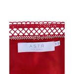 ASTR The Label Red Lace Crochet Bodycon Mini Dress Medium Photo 4