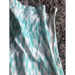 J.Crew  Tub Top Sz 4 Strapless teal ivory empire waist lined side zipper 12643 Photo 4