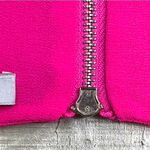 Naked Zebra  Medium Hot Pink Sleeveless Mini Racerback Back Zippered Dress Photo 3