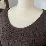 Fenn Wright Manson Wool Blend Taupe Brown Chunky Cable Knit Sweater Dress Photo 2