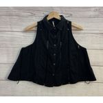 Free People Toosaloosa Slub Dandy Top Black Size S Photo 2