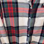 Victoria's Secret EUC Victoria’s Secret Flannel Pajama Set, Red, White, Green Plaid, Small Photo 11