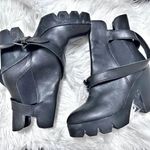 Ash 🩷HP🩷 | Lug Tank Cleated Sole Boots Leather Chelsea Buckle Combat | 9, 40 Photo 2