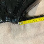 Yoki Black Sequins Thigh High Size 10, 5 inch Heels Photo 8
