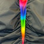 Reebok  Swim Women's Rainbow One Piece Support Swimsuit Black Size 8 NWOT Photo 3